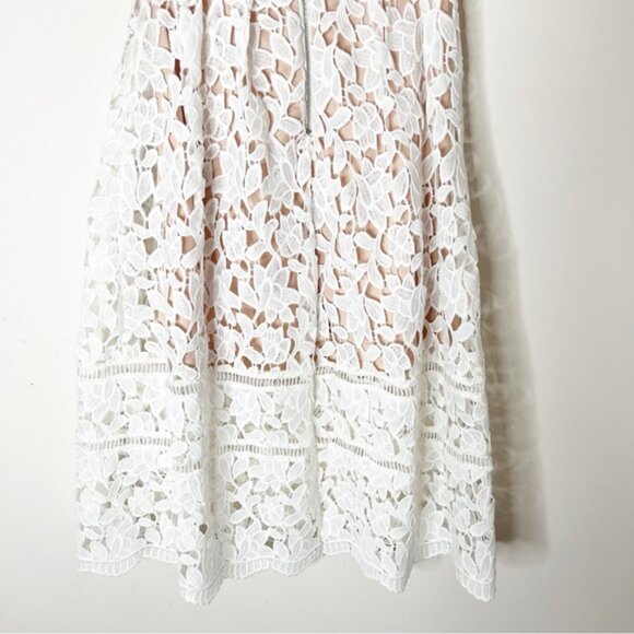 LULUS Pinnacle of Prestige Ivory Lace Midi Dress Strapless White Bridal Size XS - Picture 8 of 16